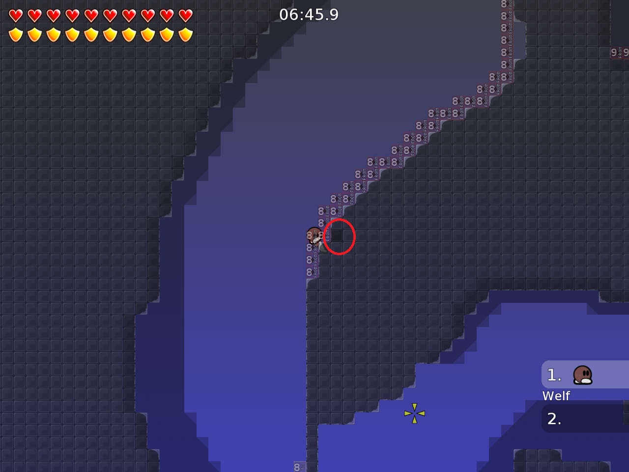 something is here behind the wall