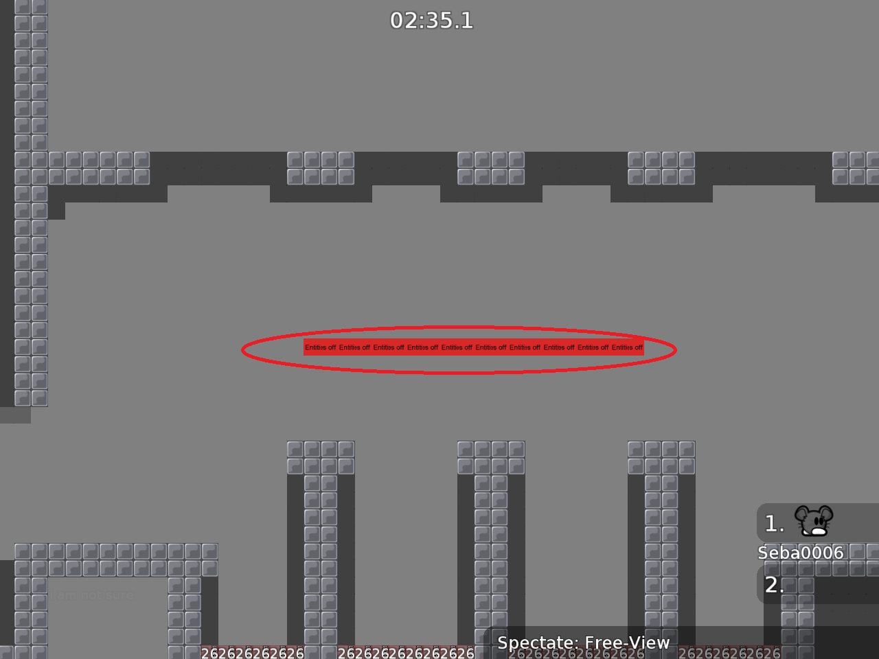 dont use that many "entities off"