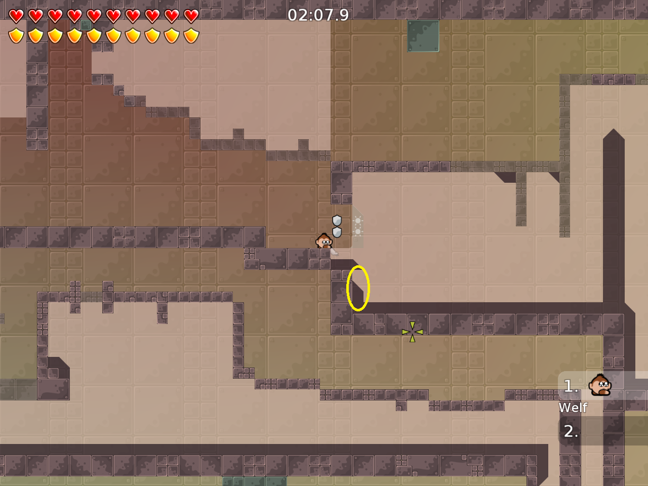 you can add 1 tele tile there and merge the freeze (might look better, only a suggestion)