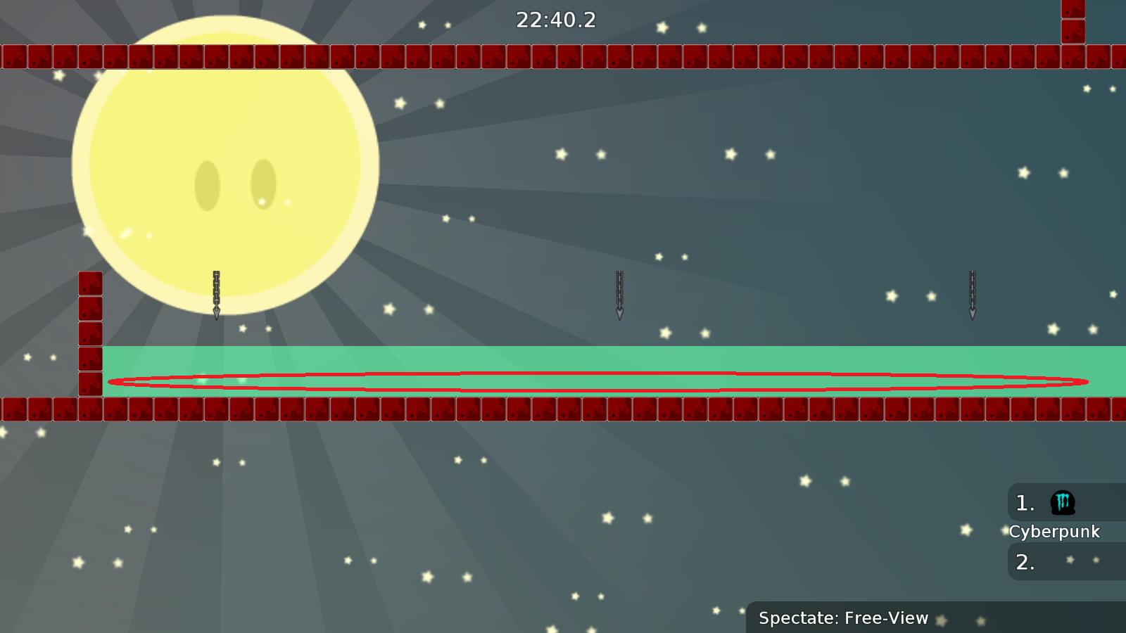 Mark the "hook from."