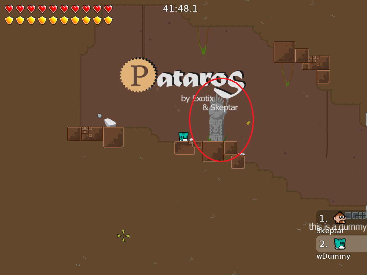 7. remove this statue, looks weird with the logo imo