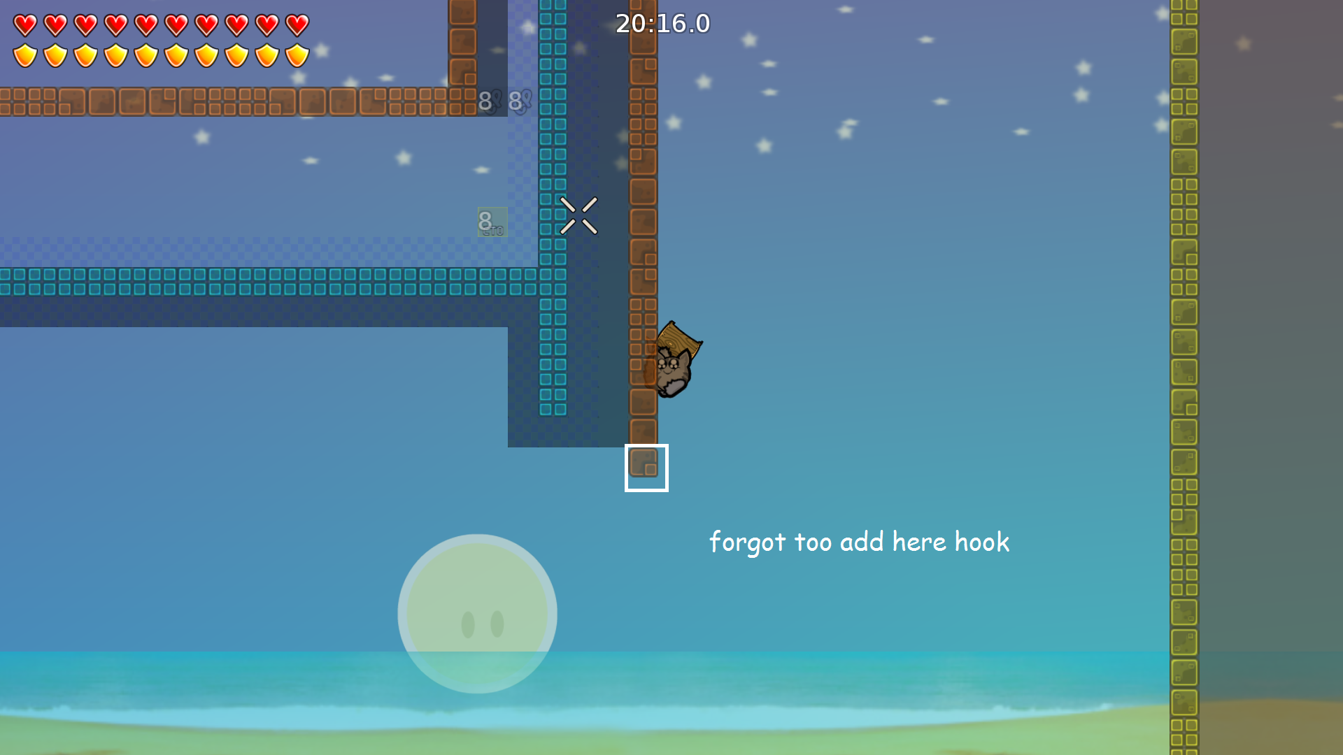 Forgot to mark there hook