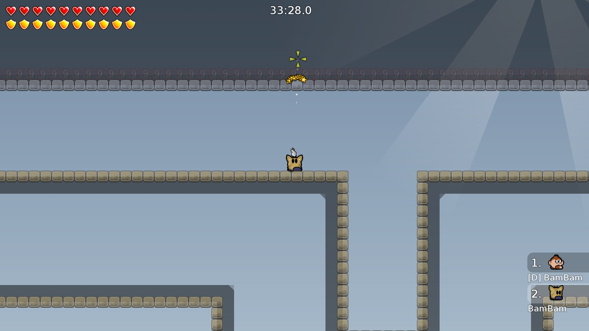 Graphical bug. No freeze behind there.