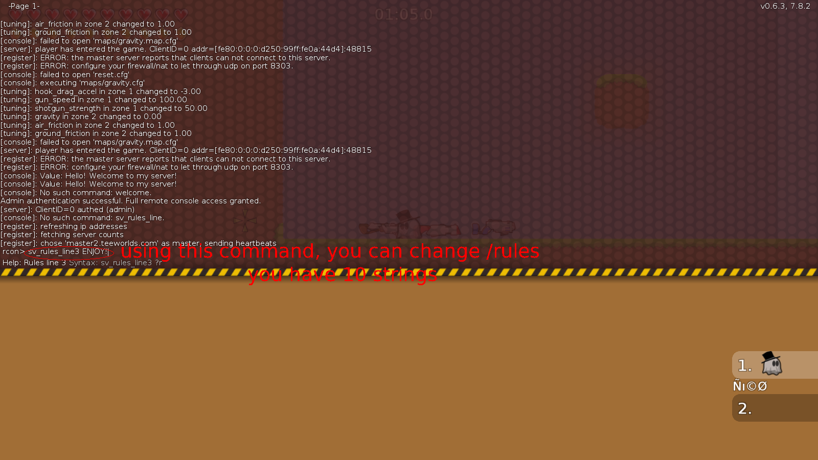 sv_rules_line(number) "things you want to say"