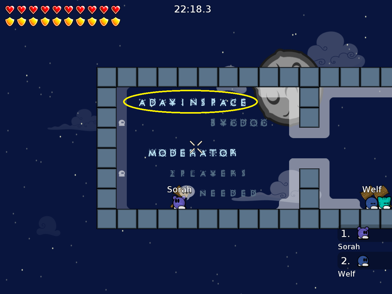 its hard to read, you should make a bigger start room