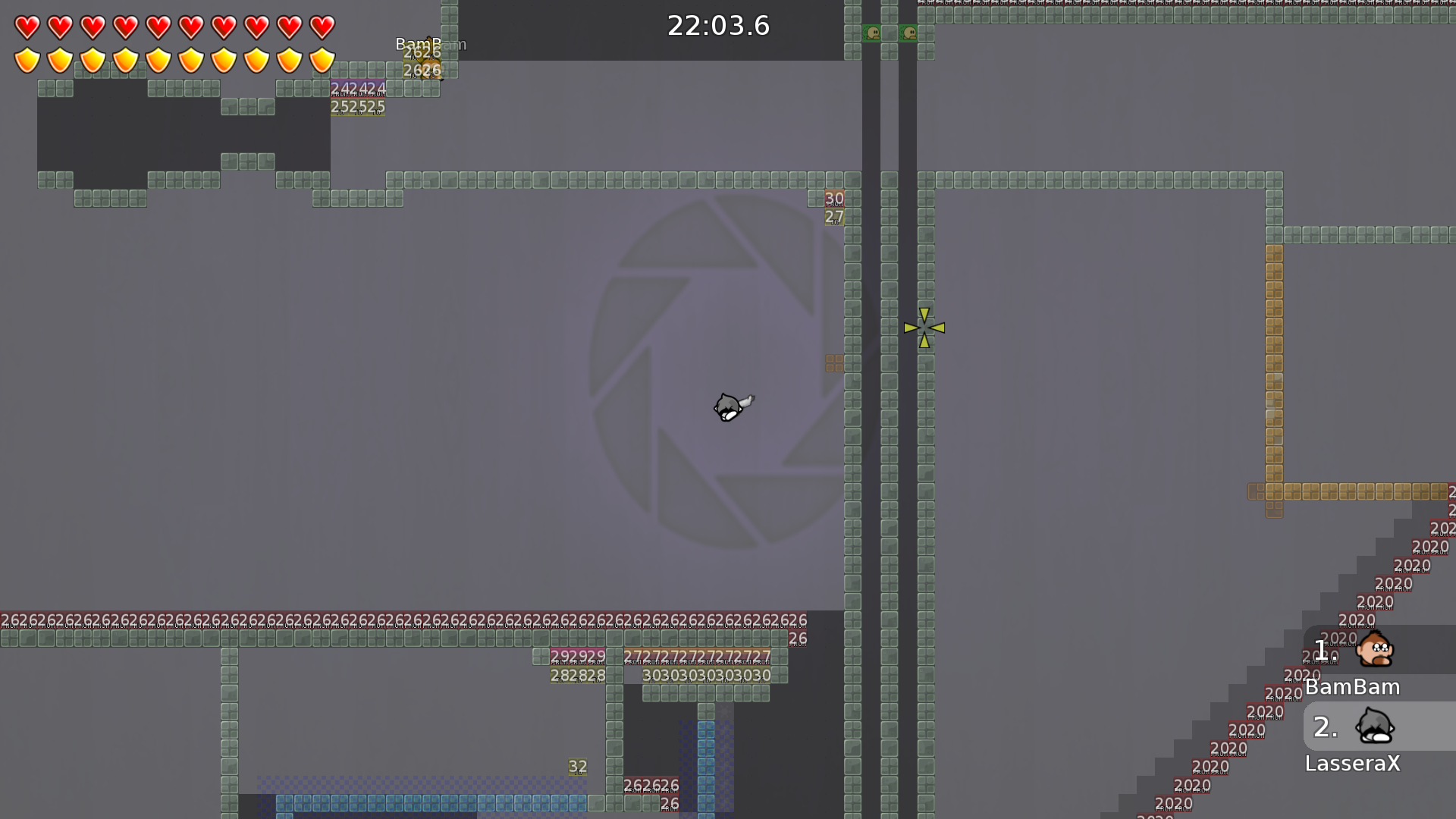 Need tile on that 1 orange block.