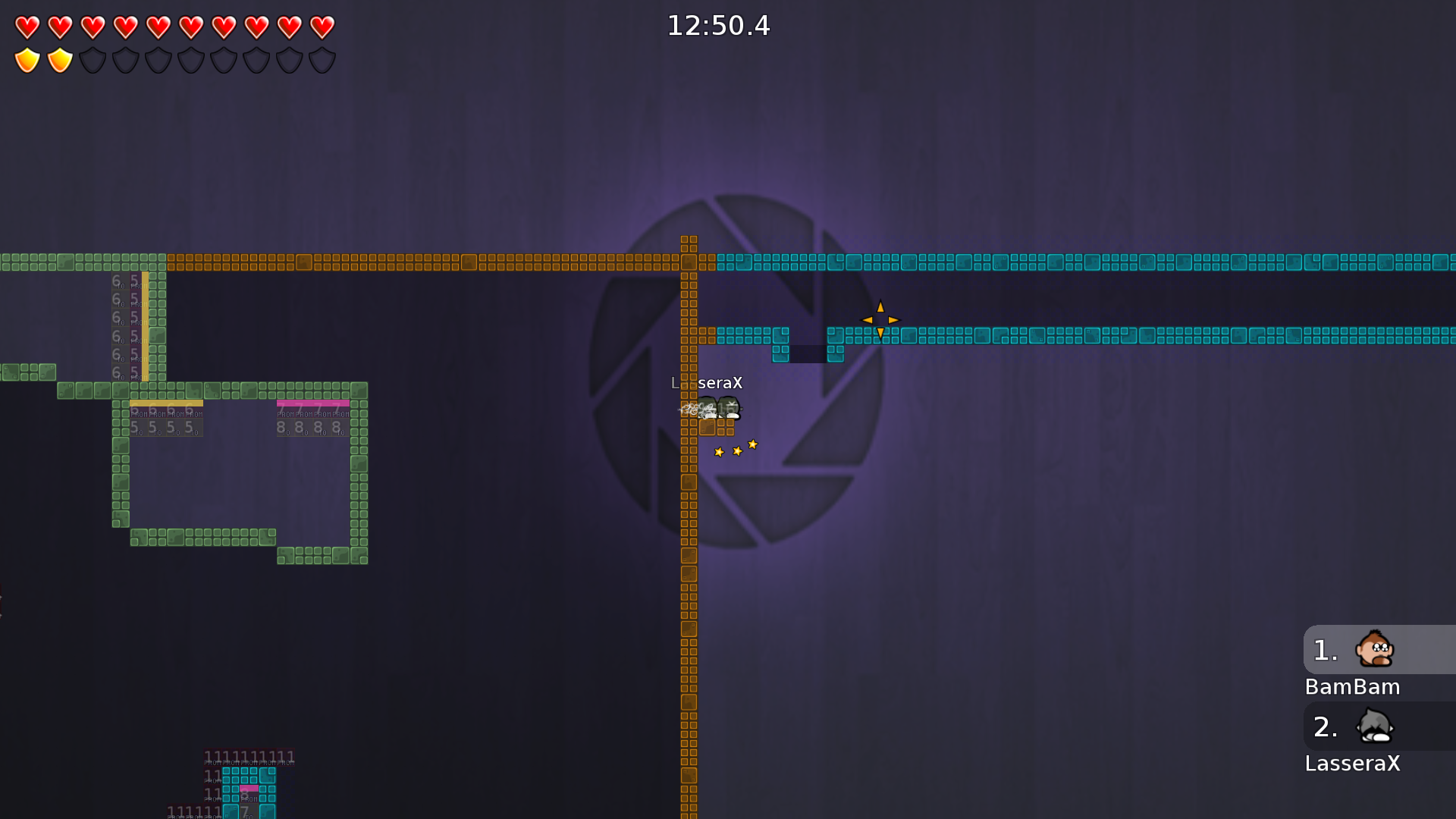 LOL, It's easy to get deeped there on account of blue tele. Put blockers.