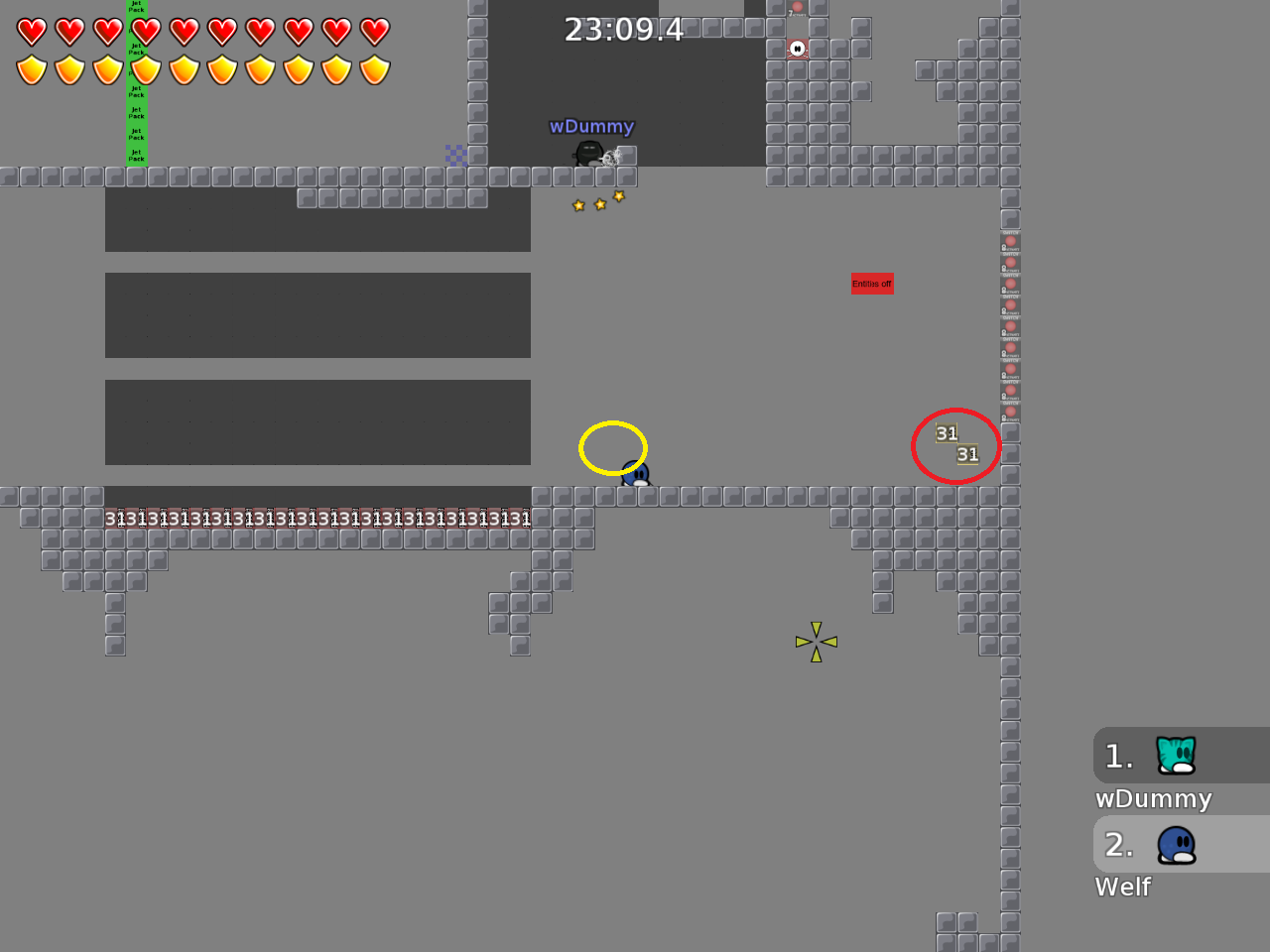 you can move them to the left