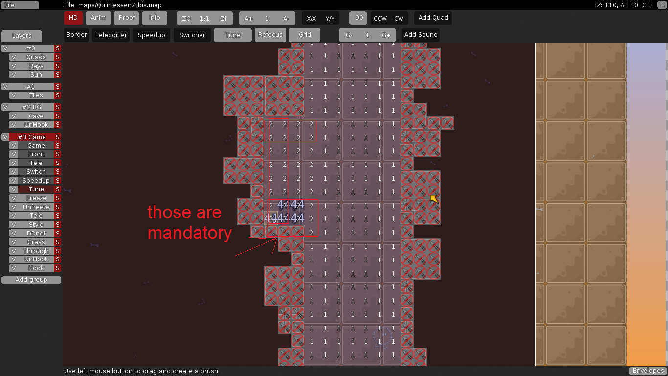 how to place tune zone