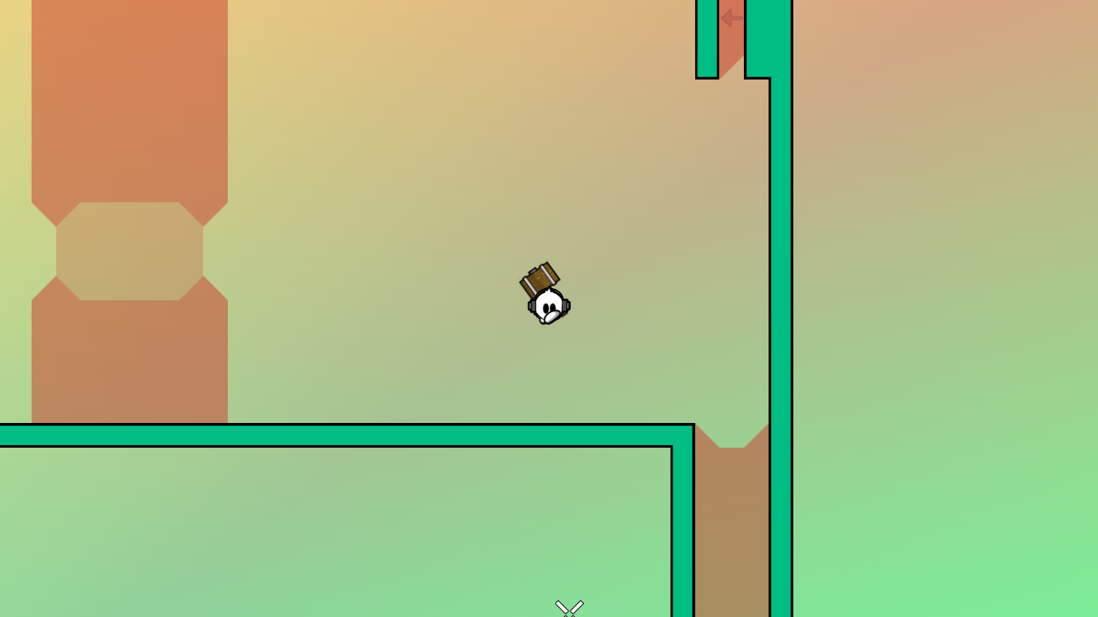 maybe add a text there that you have to go up? i failed there because i just went down ._.