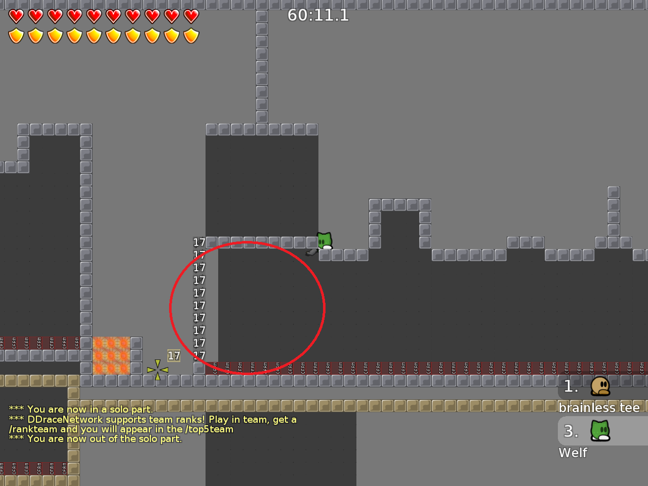 it is annoying to wait 3 seconds on every fail, put unfreeze there or move the to tele, so you can hook him from that corner