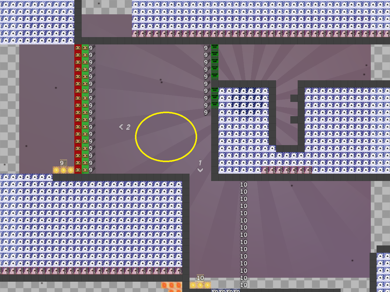 you should use "entities off" sign