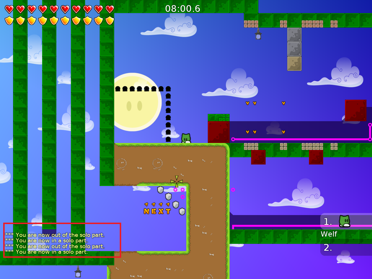 here you get spammed everytime you restart the part, change that. (besides that the idea of the part is cool with the "invisible" tiles)