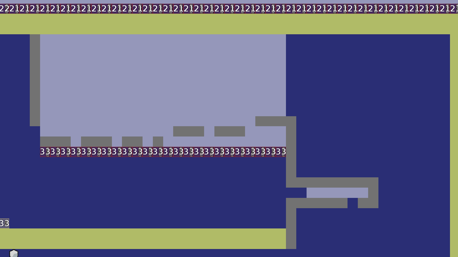 cheatable (just rocket your partner thorugh the 1tile-freeze-line on the right)