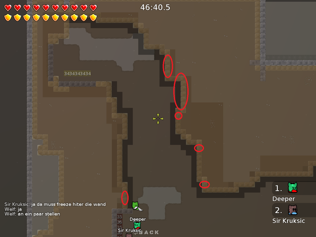 tons of shaddow behind wall