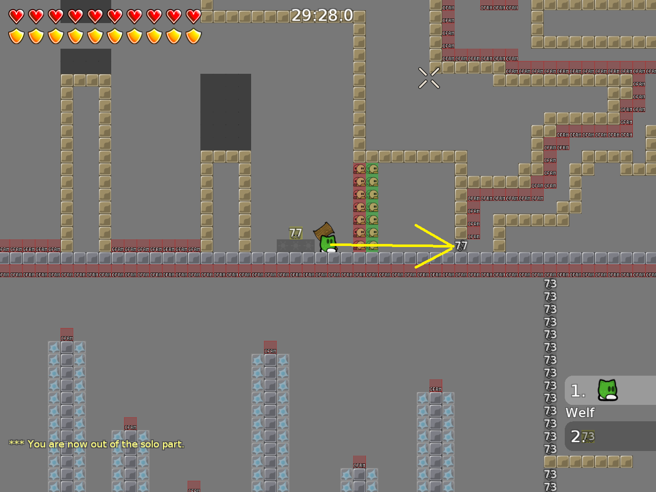 if you walk like this, you are out of solo maybe add unsolo