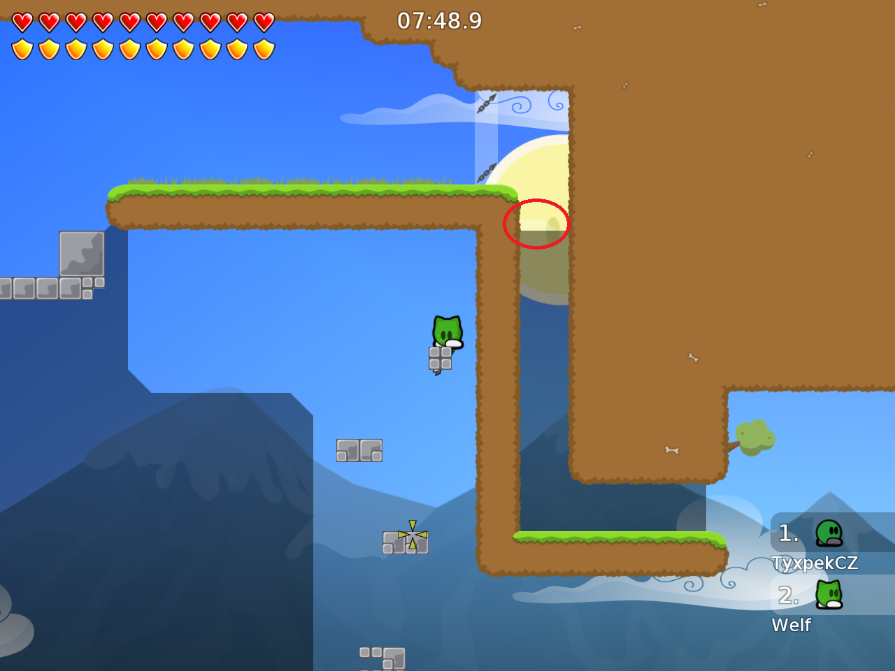 The unfreeze is hard to see, because of the sun/clouds