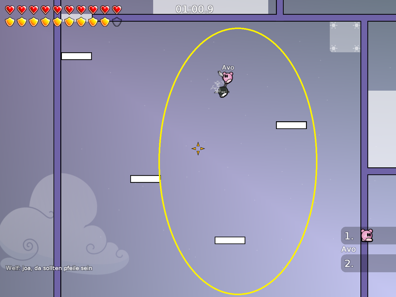 add some arrows, so players know where undeep is