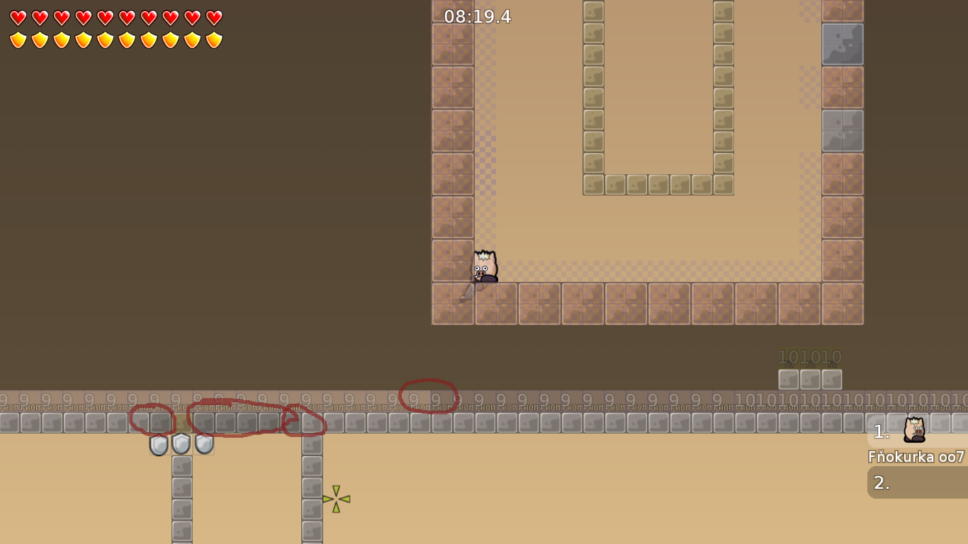 Freeze in unhookable, freeze in tele.