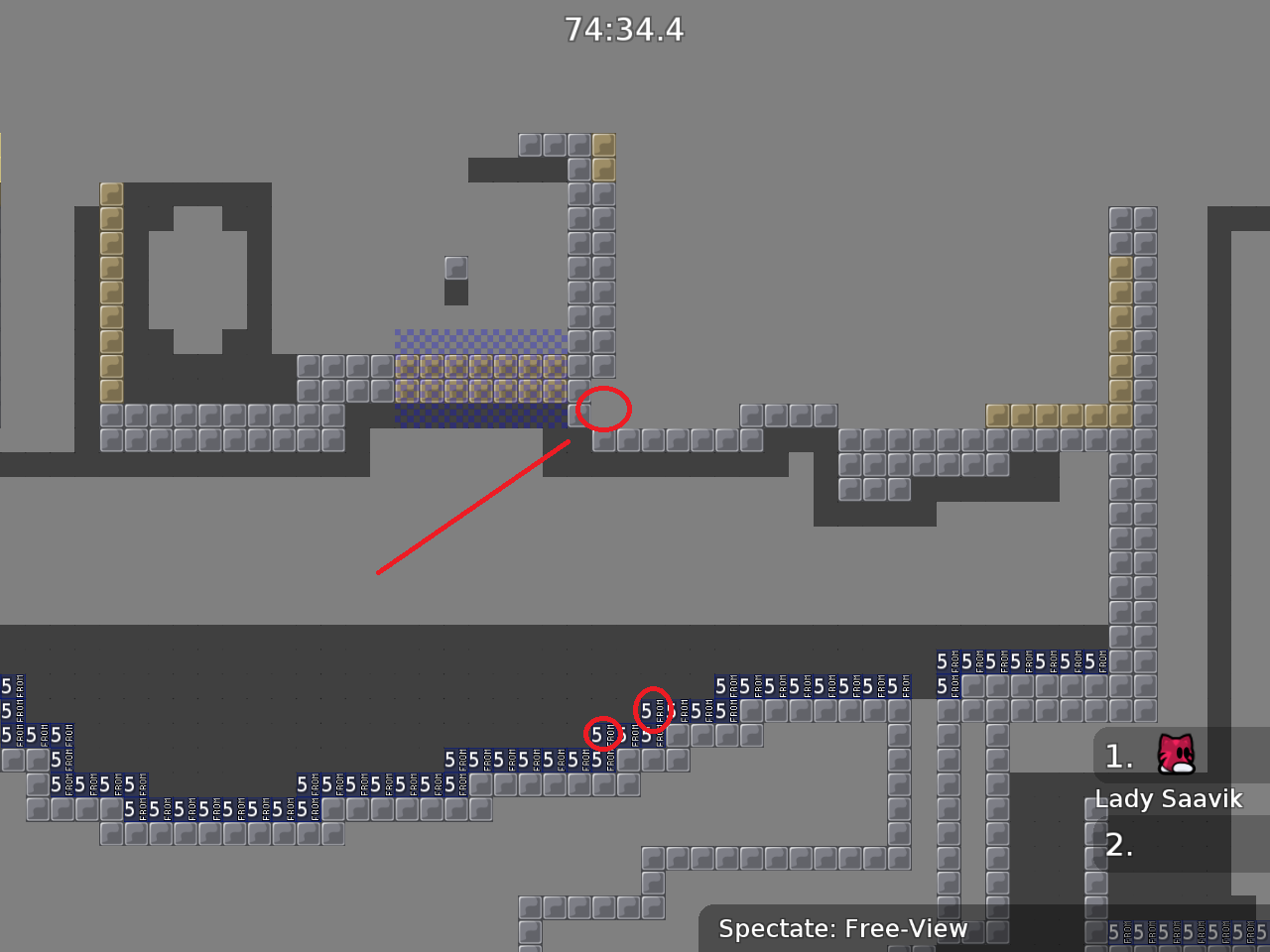 cheat, you can catch him there + teleporters not marked