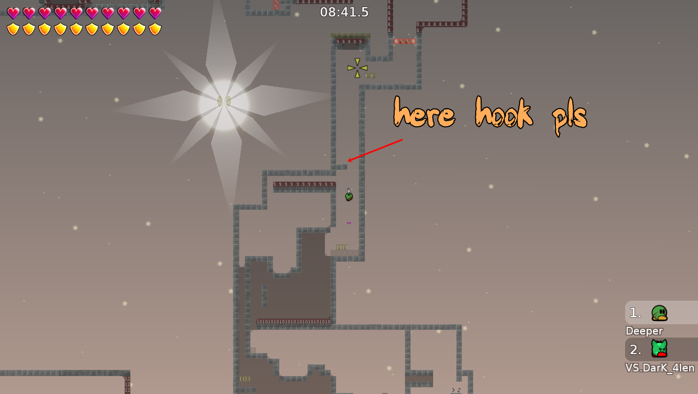 Для новичков этот "трюк" достаточно не лёгкий. Поэтому один из игроков будет падать вниз, и его друг должен прыгнуть за ним чтобы сделать ХФ... А это будет раздражать... + Вы представляете сколько людей будет скапливаться в этом месте! просто добавьте ХУКЭЙБЛ