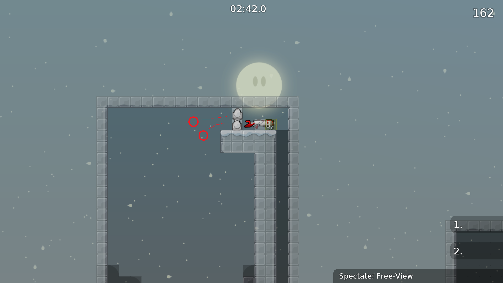 Move shields to where the red is.