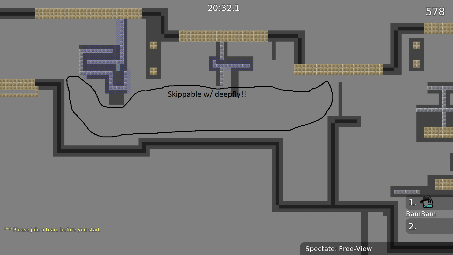 Skippable with deepfly.