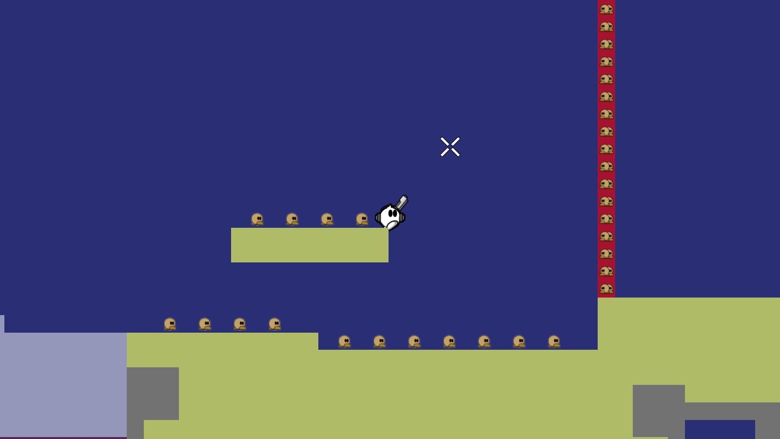 maybe there are too many spawn tiles at the beginning? ._. you could place them like that but that's ofc just a suggestion