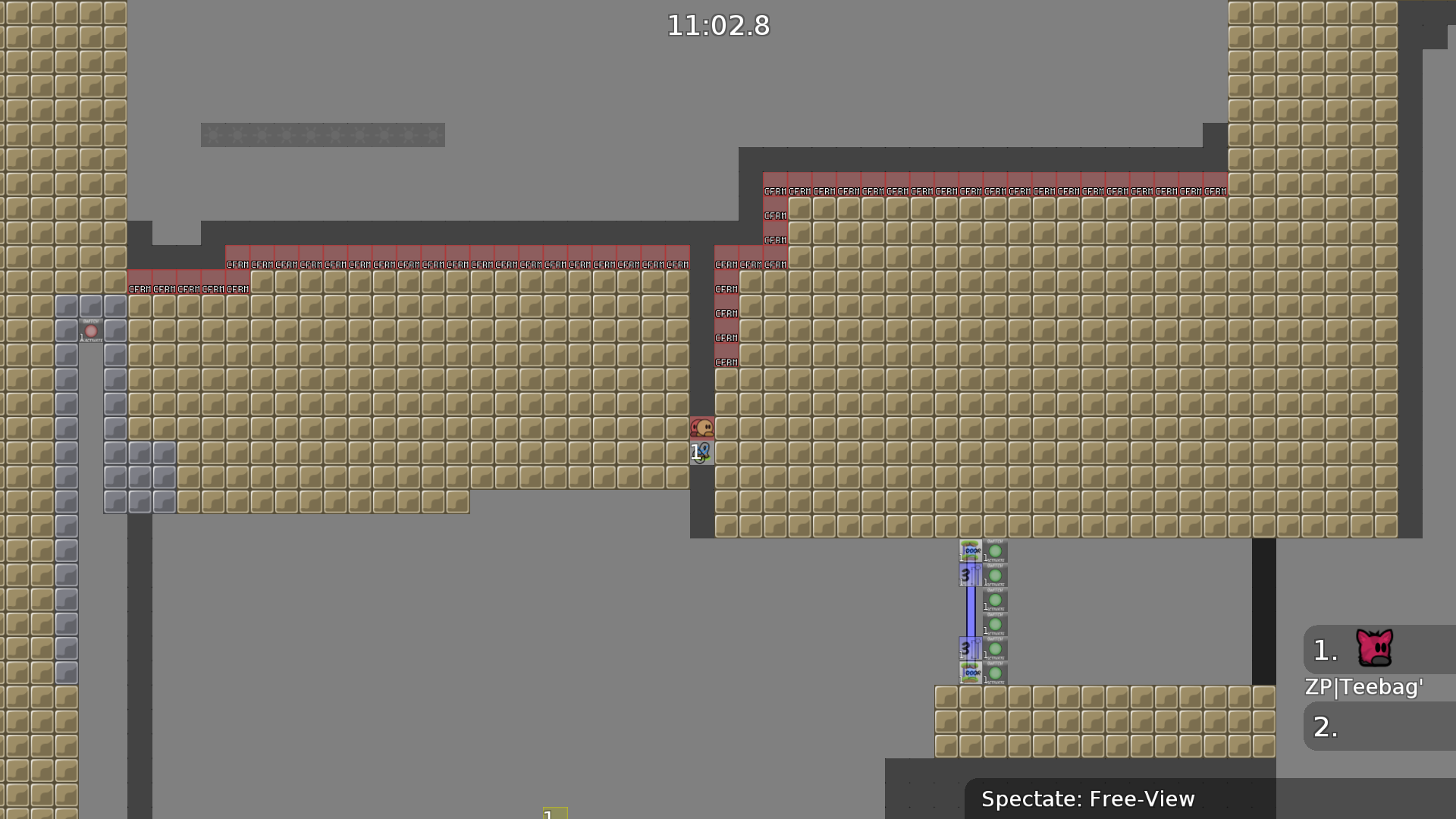 It is "Possible" to skip the whole map, imo put a stopper above the unsolo down just for precautions