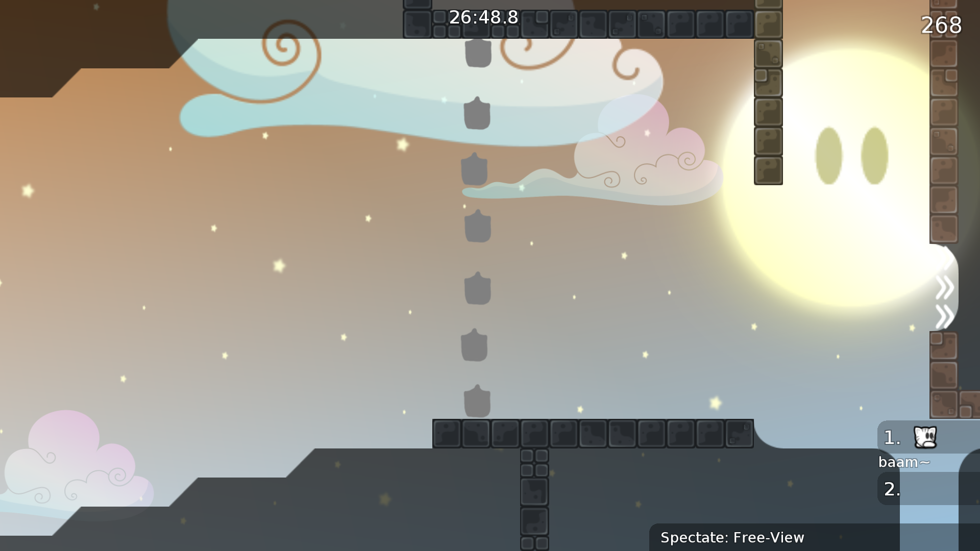 These shields look funny, maybe make them in a different pattern (not touching platforms, 1 space apart each)