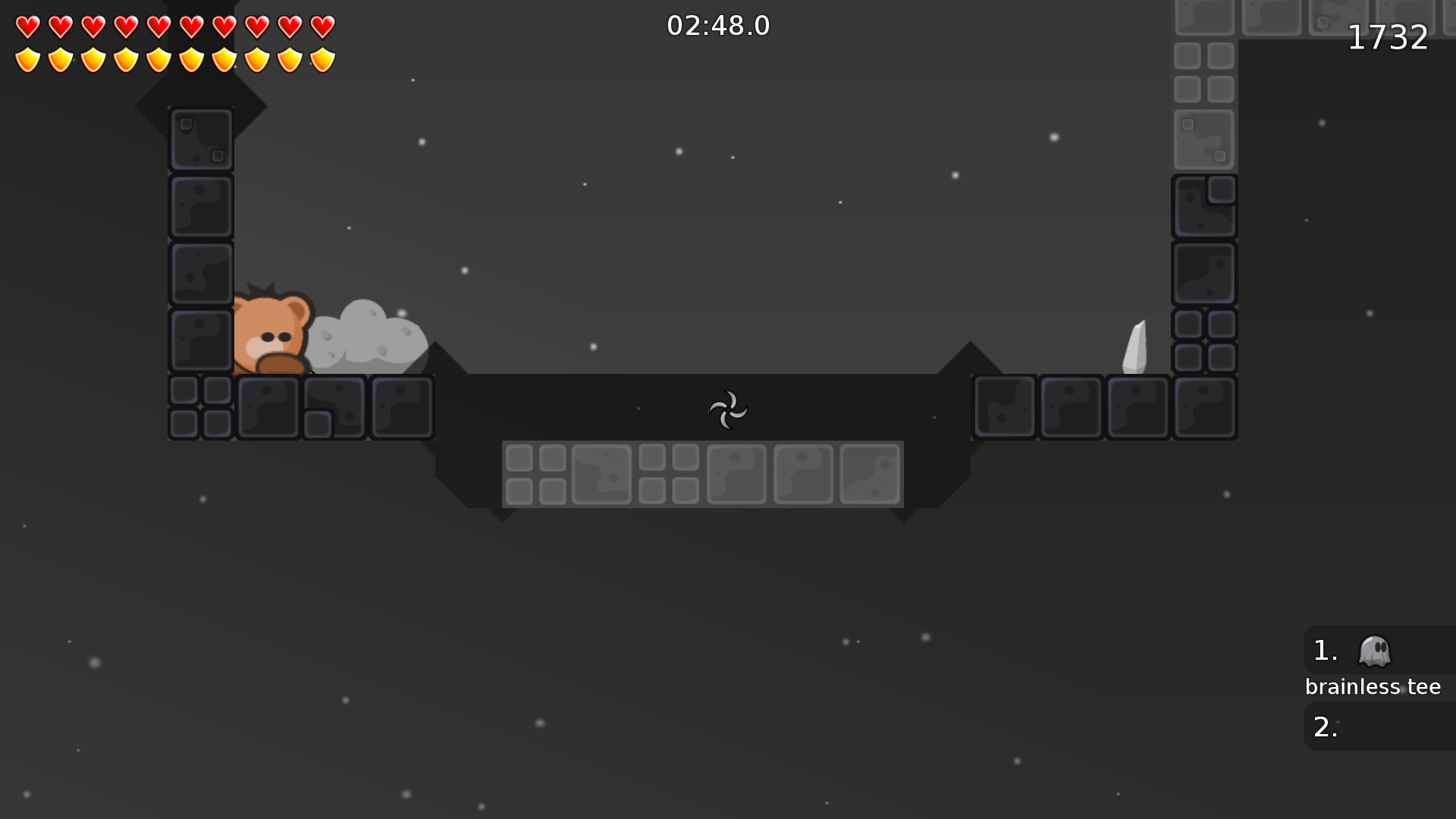 I would make the edges of the freeze more soft throughout the map