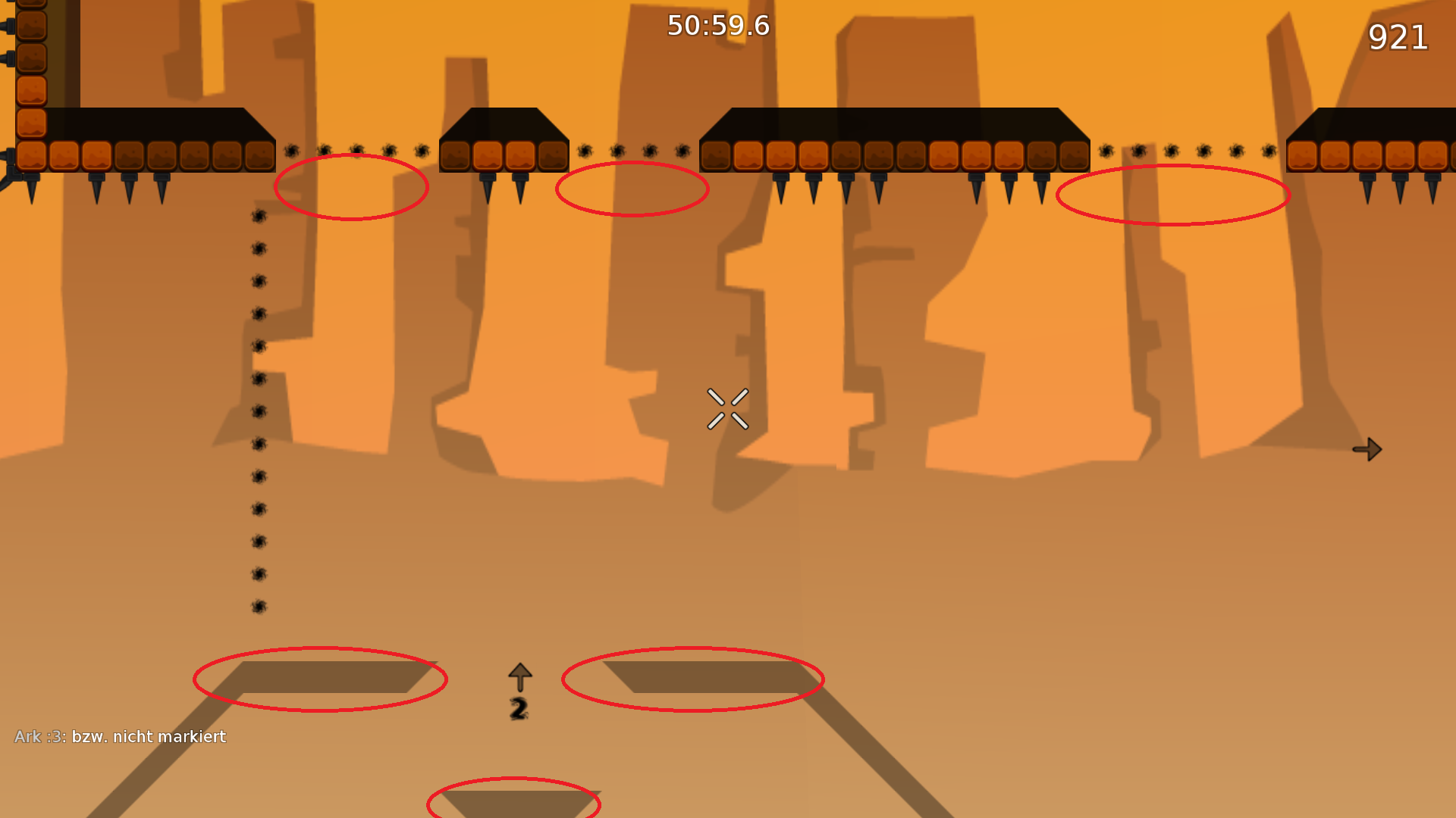 Some non-marked Teleports and again Teleports looking like freeze.