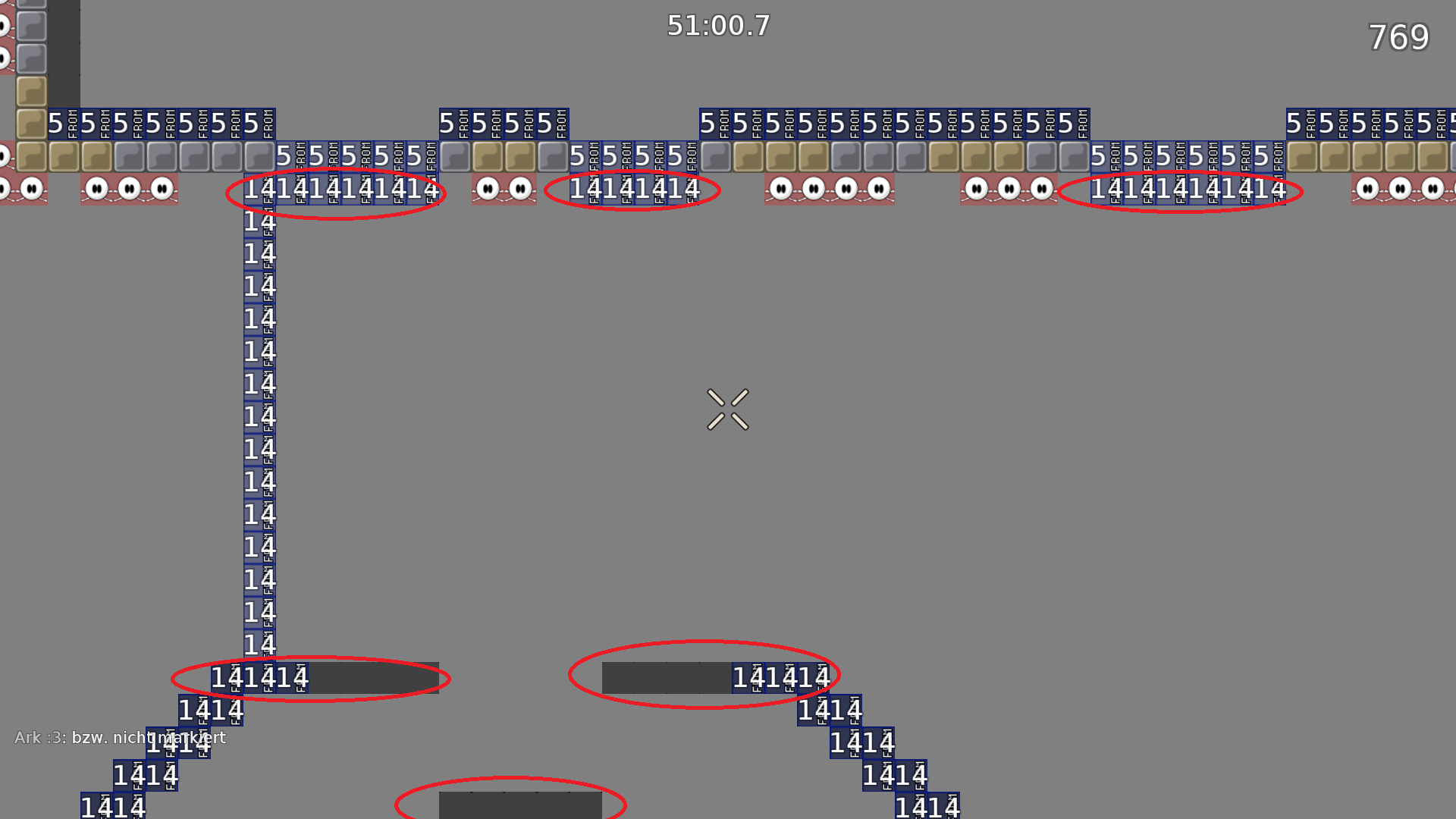 Some non-marked Teleports and again Teleports looking like freeze.