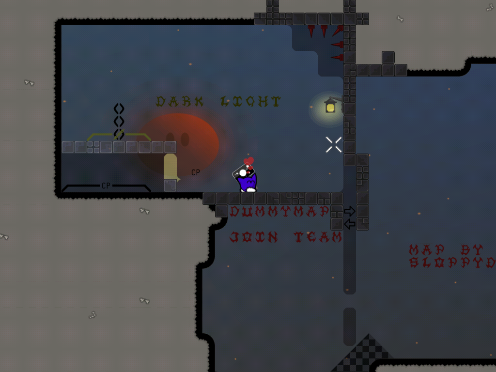 the starting line with logo and mini map teasers