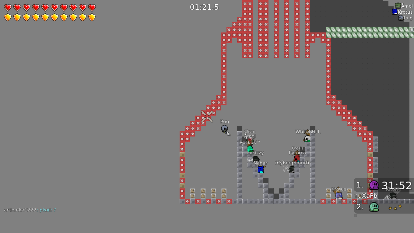 Go back in map here (kills cant kill you) and then shot tees out with sg/spec bug