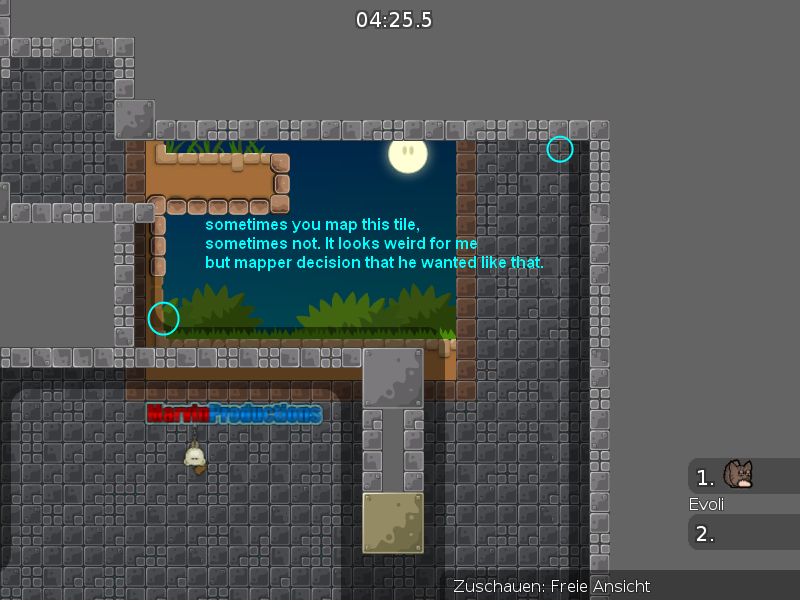 sometimes you made freezetiles like that sometimes it is missing, i dont know if this is wanted but it looks very weird to me.