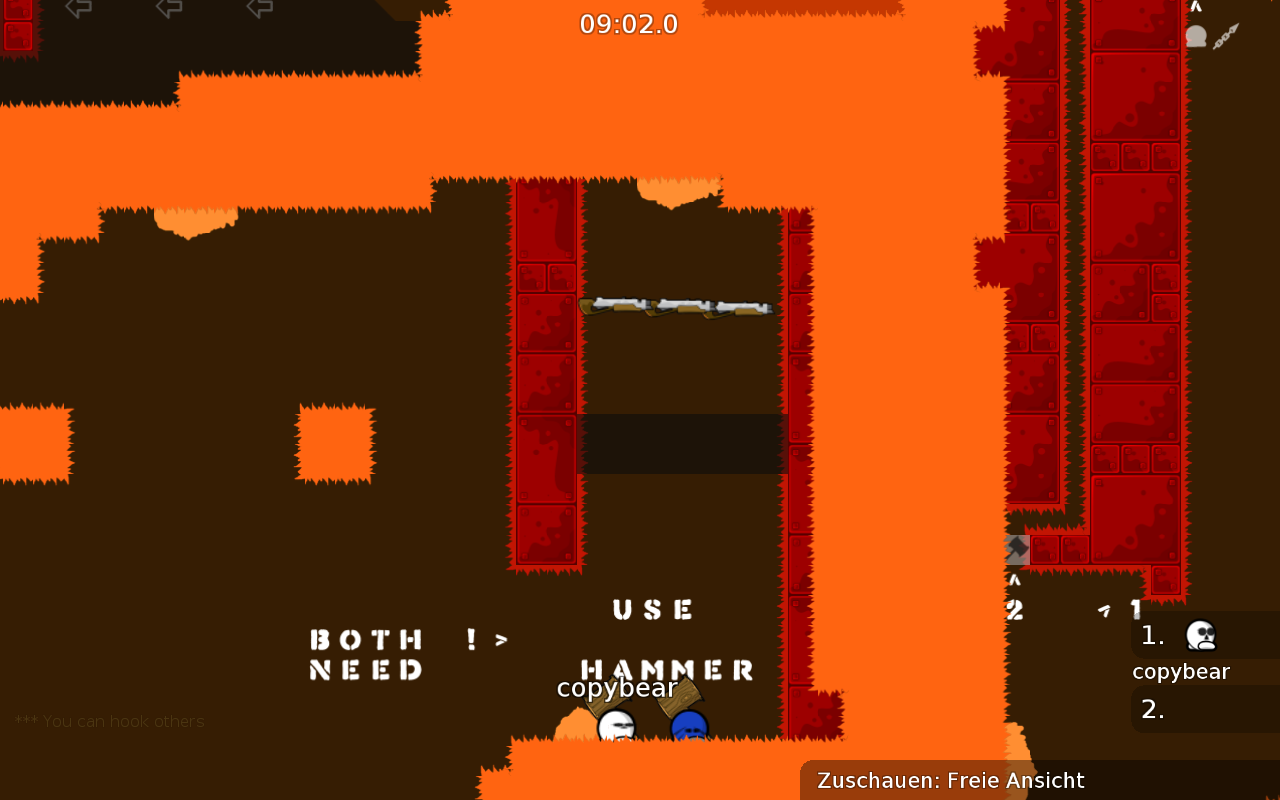 hook above, get shotgun alone.