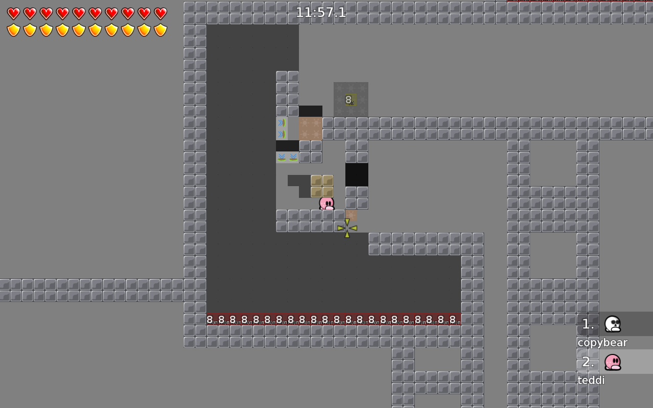 the hookable in the middle is "nothing" idk how to explain xD i can jump through it etc and its unmarked.