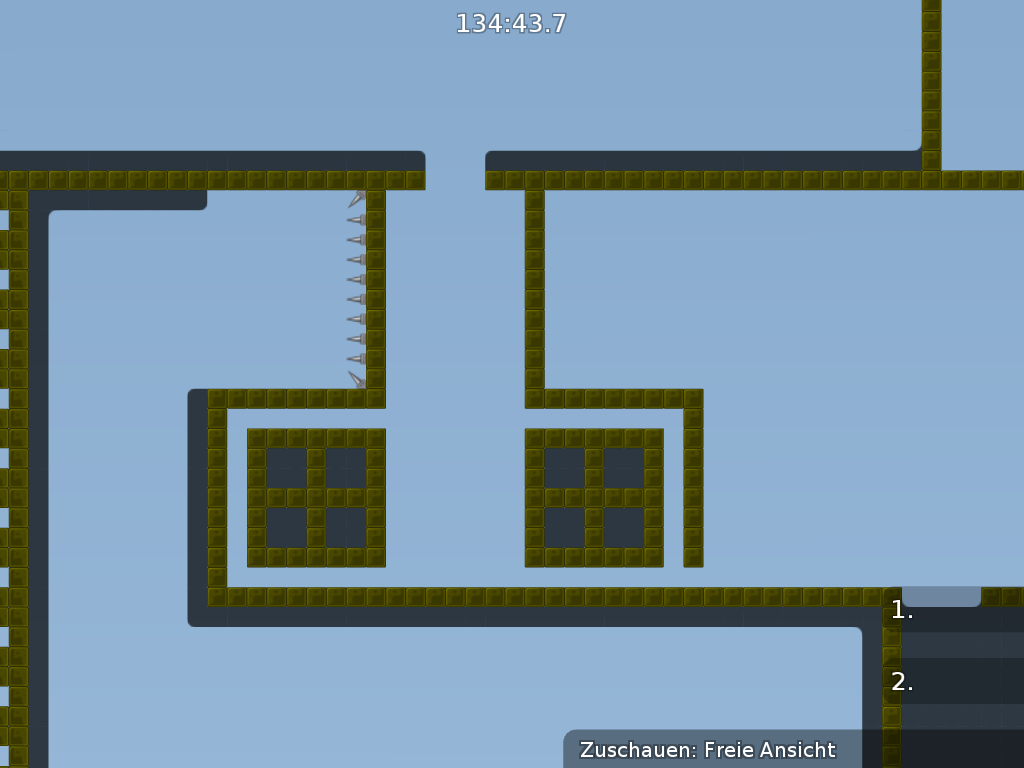 You should mark Startline and Finishline.