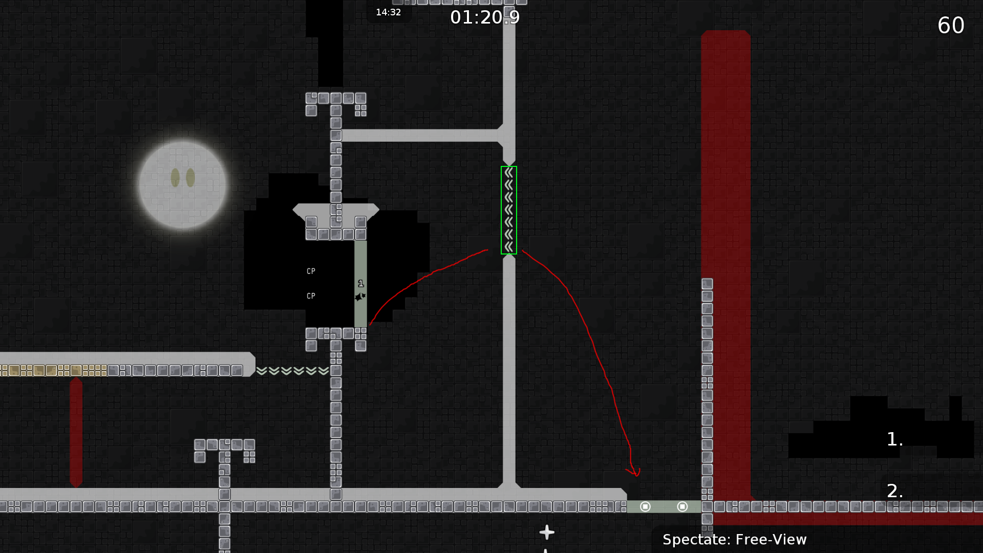 I added stoppers to prevent going over this to get grenade with only 1 jump available. (in demo 2 jumps needed to get grenade)