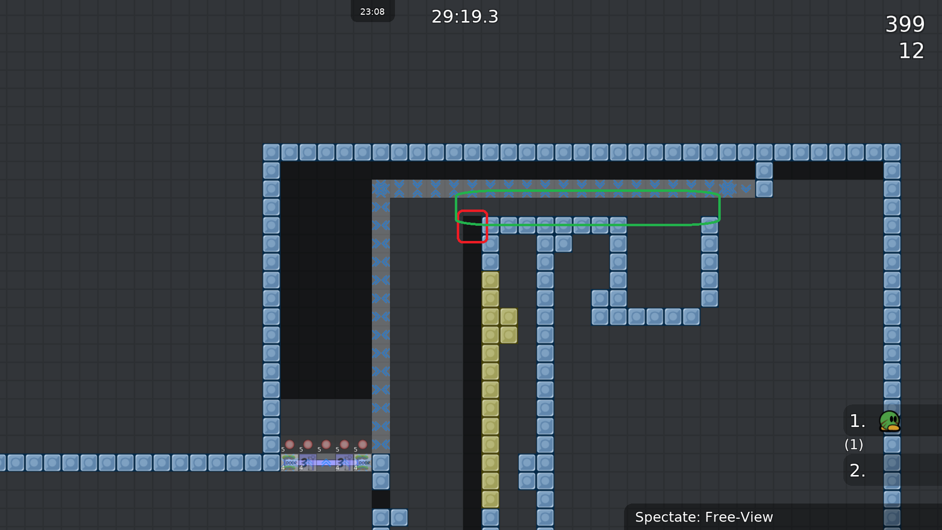 Red: Easy and stupid to fail here.<br />Green: Too tight.