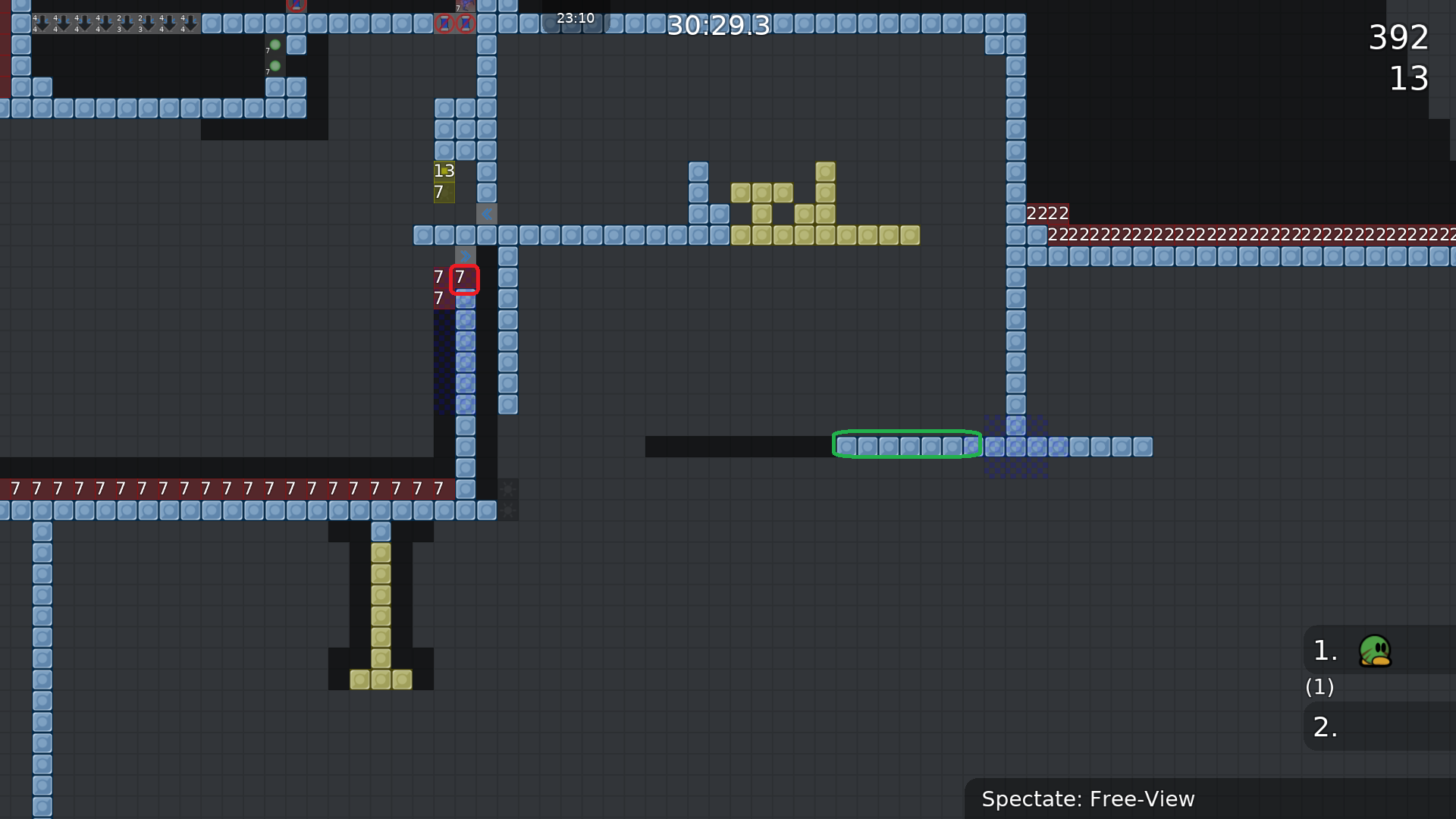 Red: Add a stopper (and a 1 force speeder next to it).<br />Green: Add hookthrough?