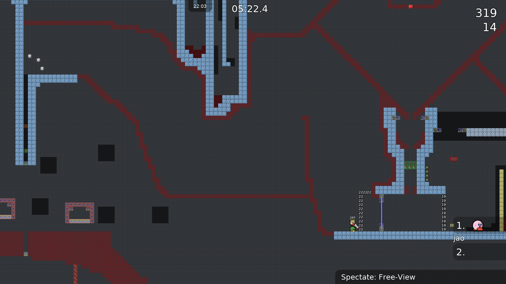 This rocketfly part might be a bit too hard, espcially if you have weak hook. You should either allow /spec or make it easier somehow else. (If you want to allow /spec note that there could be cheats using the shotgun-spec-bug.)