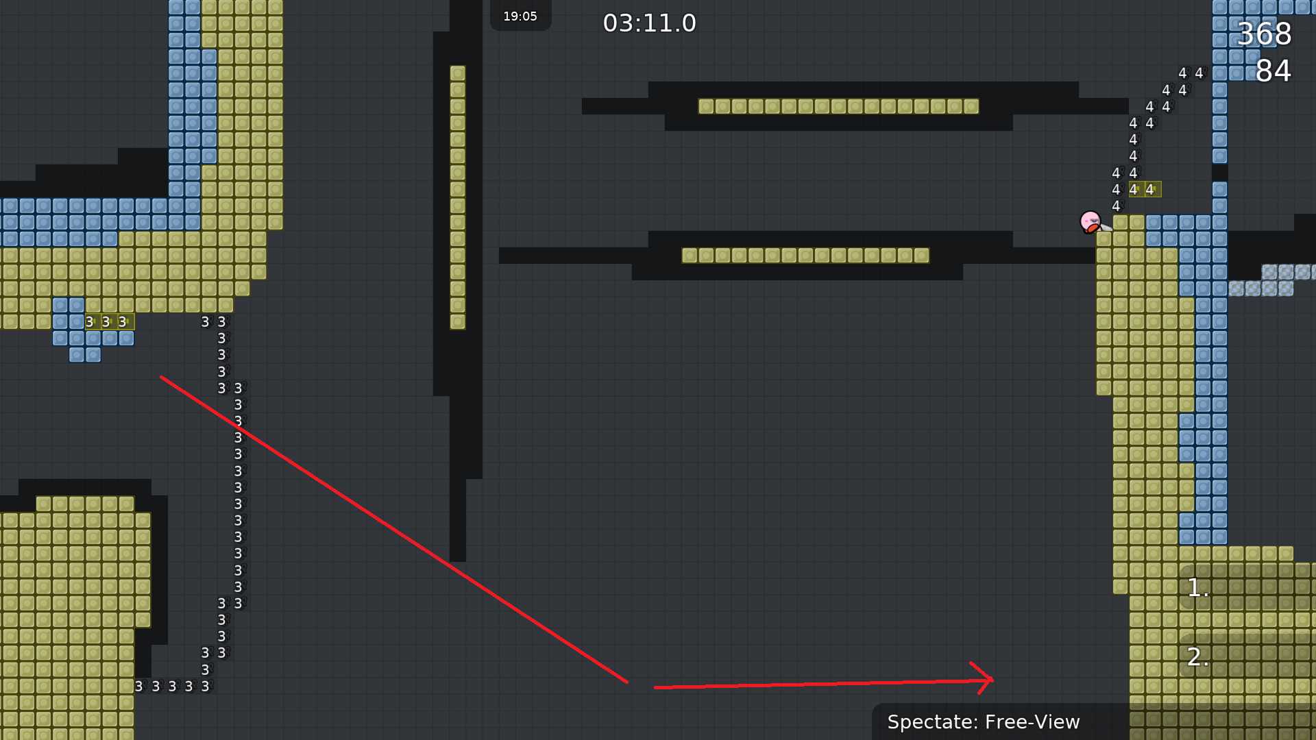 Add more freeze so skipping the gores part isn't possible. (Suggestion)