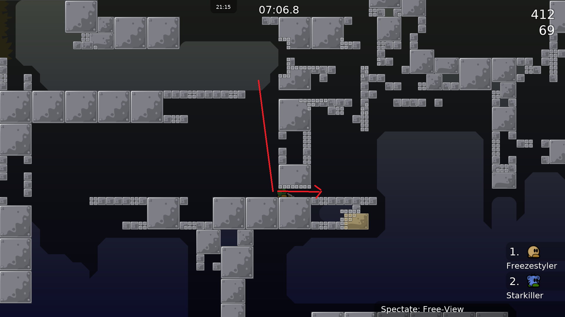 In team 0 you can skip through the tunnel if you get shotgun and go back