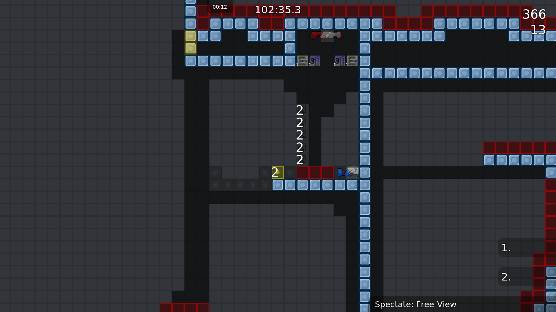 Bad TO-tele position, likely to run into tele to the right wich is annoying. Also, CP should be unskipable.