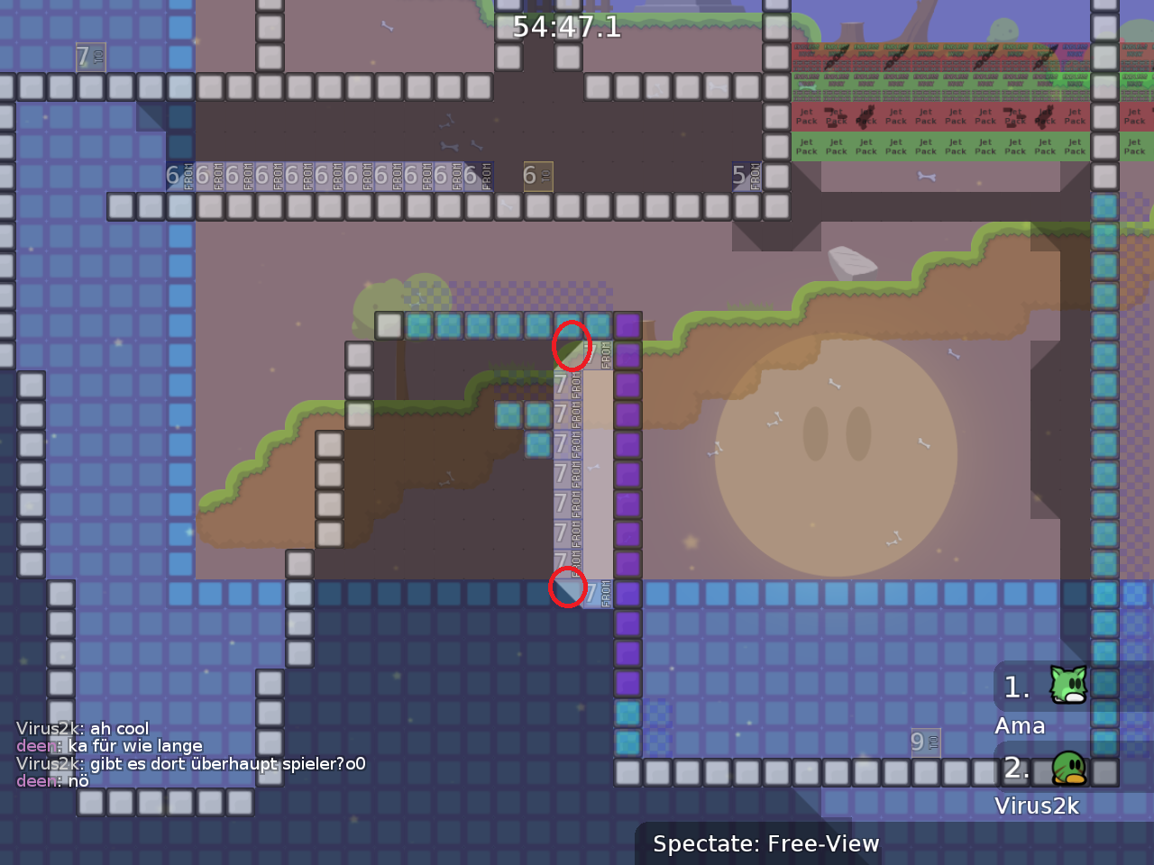 corners should be teleporters