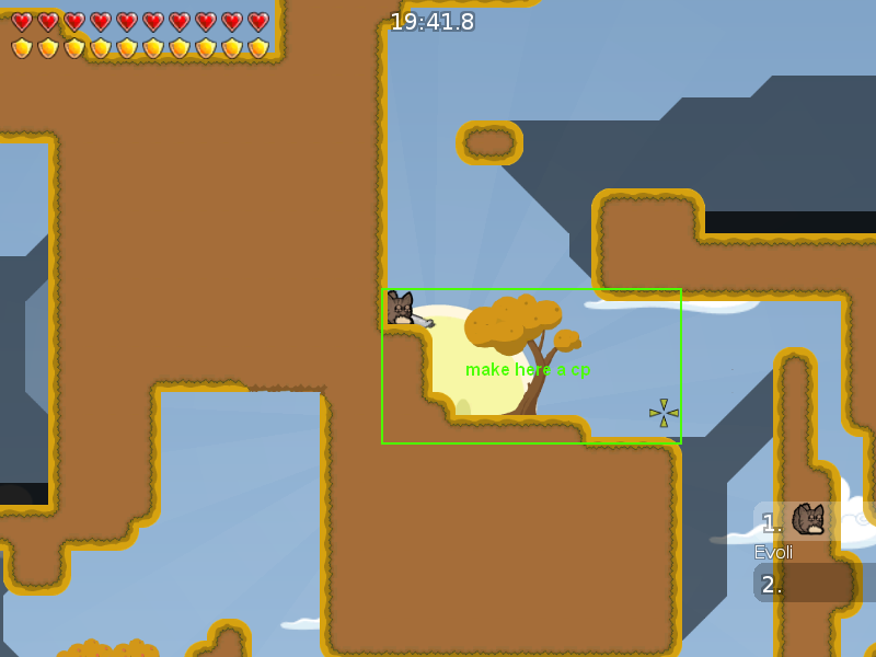 5.you should make here a cp because if i take speed and pressed d i would fall into this hole and has to do a part again >.< (needed)