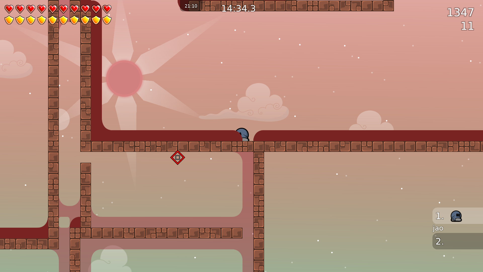 I suggest to make the tele marking transparent, currently it looks weird when you are inside