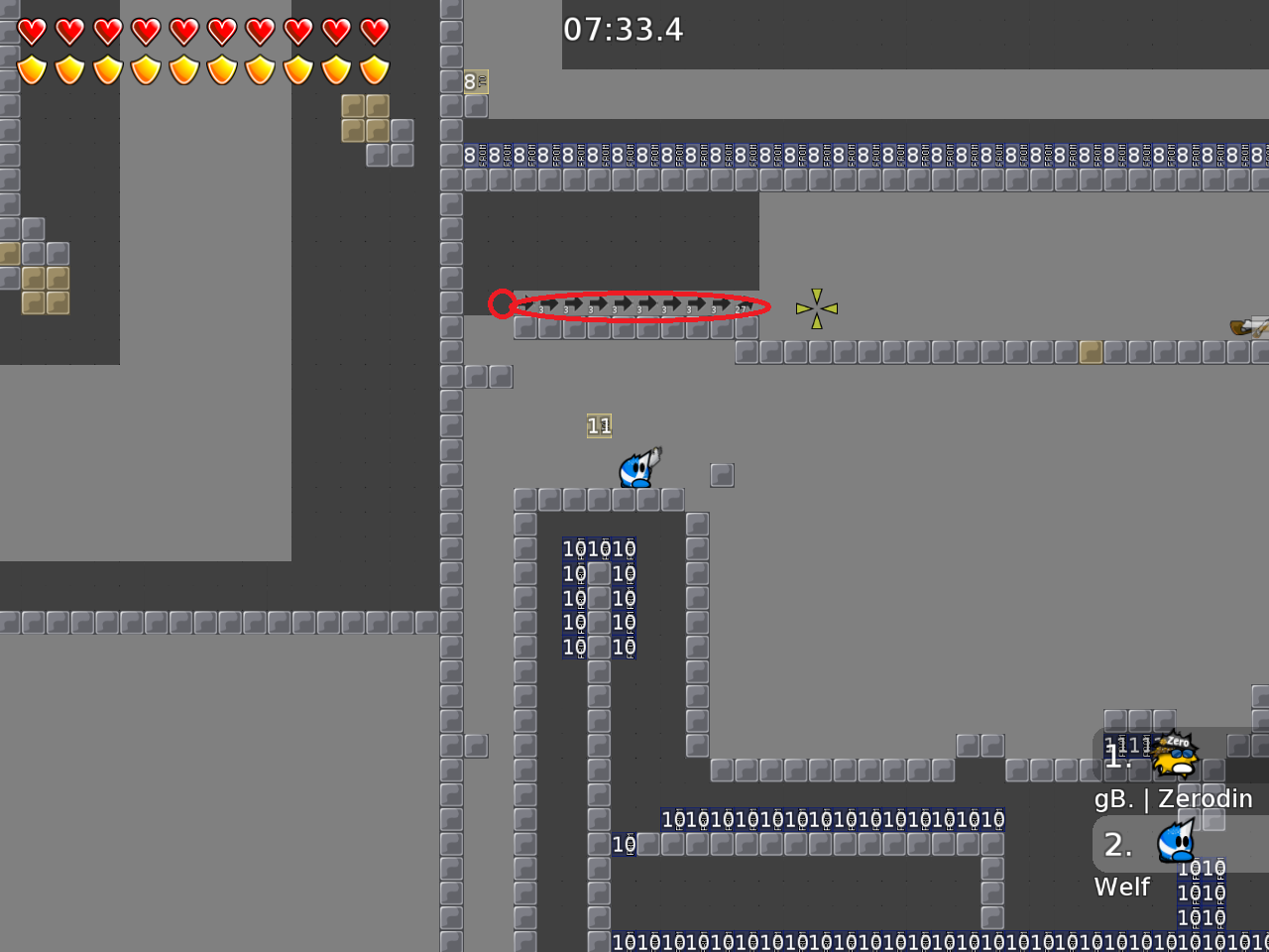 small circle: maybe add speeder, big: missing freeze